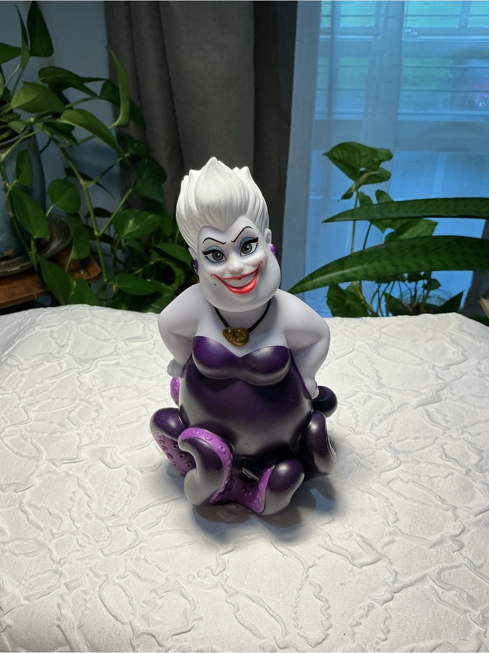 Disney Ursula plastic Figurine in White and Purple